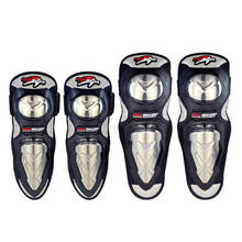 Motocicleta Elbowpads rodilleras de protección Motocross equipo de codo de acero inoxidable de armadura guardias Protector Motos Equipo conjunto completo 2024 - compra barato