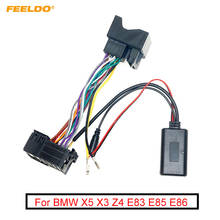 FEELDO Car Bluetooth Module AUX-in Audio MP3 Music Adapter 16Pin Stereo Wire Harness For BMW X5 X3 Z4 E83 E85 E86 E39 E53 2024 - buy cheap