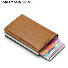 Rfid Blocking Aluminium Thin Men Wallets Male Mini Slim Wallet Trifold Card Holders Walet Small Purses Money Bag Vallet Waller 2024 - buy cheap