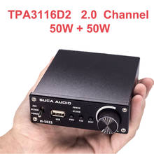 Amplificador de áudio digital 2*50w tpa3116, bluetooth 5.0, canal duplo, classe d, estéreo tpa3116, home theater amp flac/ape/mp3/wma/wav 2024 - compre barato
