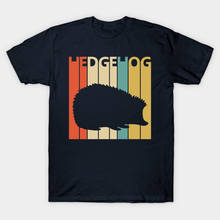 Men t-shirt Vintage Hedgehog Animal Lover Gift Tshirt Women T Shirt Men Cotton Tees Harajuku 2024 - buy cheap