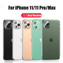 Original Shockproof Cover For iPhone Case 11 Pro Max 7 8 6 XR XS Max X Plus Transparent Protection Back Cover For iPhone 11 6.1 2024 - buy cheap