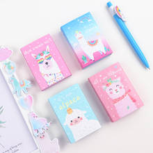 Kawaii Alpaca Colorful 6 Folding Memo Pad N Times Sticky Notes Escolar Papelaria School Supply Bookmark Label 2024 - buy cheap