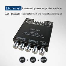 ZK-TB21 TPA3116D2 Bluetooth 5.0 Subwoofer Amplifier Board 50WX2+100W 2.1 Channel Power Audio Stereo Amplifier Board Bass AMP 2024 - buy cheap