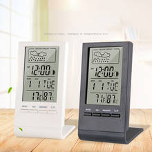 Termómetro higrómetro Indicador de temperatura para interior/exterior, estación meteorológica electrónica automática, Monitor de humedad, reloj 2024 - compra barato