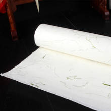 Chinese Half Ripe Rice Paper Calligraphy Painting Paper Chinese Natural Flower and Plant Yunlong Fiber Xuan Paper Rijstpapier 2024 - buy cheap