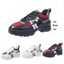 Zapatos informales de plataforma para Mujer, zapatillas de malla de ante, color blanco, a la moda, novedad 2024 - compra barato