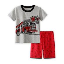 Conjunto de pijama de bomberos para niños, ropa de dormir con telescopio, disfraces, camisón, novedad 2024 - compra barato
