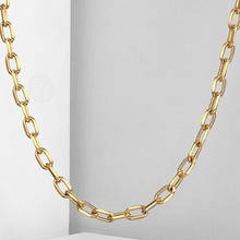 Cadena de eslabones para collar fino para mujer y niña, 2mm, oro, 17,5 pulgadas, DGN471 2024 - compra barato