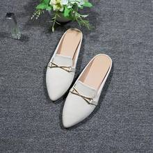 Zapatillas de verano Vintage para mujer, sandalias lisas de tacón bajo, chanclas, talla 31-44, 2021 2024 - compra barato