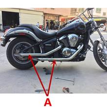 Tubos de escape de alta calidad para motocicleta, sistema de escape completo, embudo con silenciador para kawasaki Vulcan VN900 06-16 2024 - compra barato