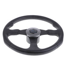 13.4" Aluminum 3 Spoke Boat Marine Steering Wheel Shaft 3/4'' PU Foam Black 2024 - buy cheap