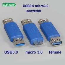 Wakewo USB3.0 мама к micro type-B 3,0 коннектор адаптер «Папа-мама» удлинитель 2024 - купить недорого