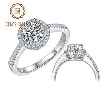 GEM'S BALLET Round Halo Engagement Rings For Women 1Ct VVS1 Moissanite Diamond 925 Sterling Silver Twinkle Stone Ring Jewelry 2024 - buy cheap