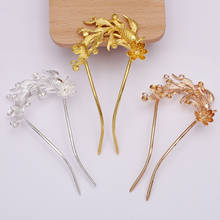 2pcs/lot 63*48mm Goldfish Tiaras Hairpin Chinese Hair Sticks Wedding Bridal Hair Fork Hair Accessories For Women 2024 - buy cheap