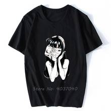 Tomie, camisetas de algodão para presente de aniversário masculinas, camisetas engraçadas com gola redonda, junji ito uzumaki, camisetas de anime harajuku streetwear 2024 - compre barato