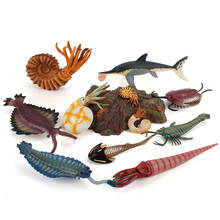 Старинные Морские животные, искусственные животные, Nautilus Anomalocaris ichthyosaur, трехбитные экшн-фигурки, игрушки, подарок, модель для детей 2024 - купить недорого