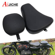For Harley Sportster XL 1200 883 72 48 2004-2019 2011 2012 2013 2014 2015 2016 Motorcycle Passenger Rear Seat Pad Leather Pillow 2024 - buy cheap