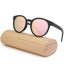 Retro Fashion Sexy Polarized UV400 Ebony Wooden Sungalsses Vintage Round Sunglasses Classic Eyewear Brand Designer Sun Glasses 2024 - buy cheap