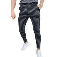 Pantalones de chándal largos para hombre, ropa deportiva ajustada, elástica, color negro, para culturismo 2024 - compra barato