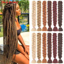 82 Inch Synthetic Jumbo Braid Hair Expressions For Box Braids Hair Extension Wholesale Pre Stretched 165g/Pack 2024 - buy cheap