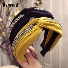 Kymyad Trend Fashion Luxury Crystal Headband for Women Wide Hair Band Girls Hairbands Party Decoration Girls Hair Accessories 2024 - buy cheap