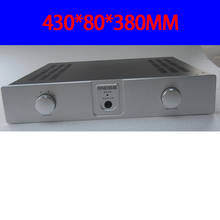 Caja de aluminio A43080 para amplificador de Panel, carcasa de bricolaje para casa con tornillos, 430x80x380MM 2024 - compra barato