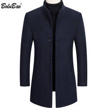 BOLUBAO Brand New Men Wool Coat Men's Solid Color Casual Slim Fit Overcoat Winter Comfortable Fashion Wool Blends Coats Male 2024 - buy cheap