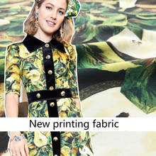 Pear printed fabric 145cm brand printed twist fabric meter shirt dress handmade DIY fabric wholesale cloth 2024 - buy cheap