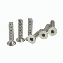 M5 M6 M8 M10 304 Stainless Steel Hexagon Hex Socket Countersunk Screw Flat Head Screw Allen Bolts DIN7991 2024 - купить недорого