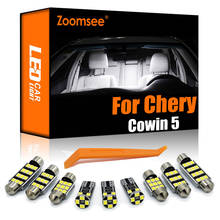Zoomsee 8Pcs Interior LED For Chery Cowin 5 2012-2015 Canbus Vehicle Bulb Indoor Dome Map Reading Light Error Free Auto Lamp Kit 2024 - buy cheap