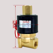 Válvula solenoide de água para óleo e gás, dc12/24v ac110/220v 1/8 "bclip fluxo de poro: 2.5mm 2024 - compre barato