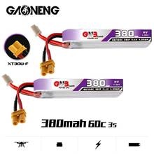 2PCS New Gaoneng GNB 380mAh 3S 11.4V 60C HV Lipo Battery XT30 Plug For FullSpeed TinyLeader whoop3S Drone RC FPV Drone Parts 2024 - buy cheap