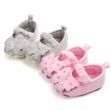 Marca de moda infantil sapatos do bebê recém-nascido sapatos da menina da criança princesa sapatos sola macia anti deslizamento inferior calçados 1 ano de idade 2024 - compre barato