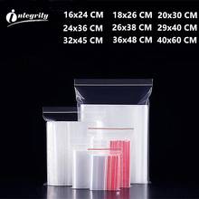 INTEGRITY Zip Lock Ziplock big Bags Clear  Storage Package small Jewelry Packing Reclosable Vacuum Storage Bag Thick Fresh bag 2024 - buy cheap