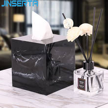 JINSERTA Marbled Tissue Box Resin Home Living Room Luxury Napkin Case Office Napkin Paper Container Table Accessories Decor 2024 - buy cheap