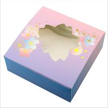 20pcs Baking Packaging Box With Flower Shape Widnow Home DIY Cake Cookie Gift Packaging Boxes 2024 - buy cheap