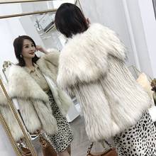 2020 New Winter Women Korean Faux Rex Rabbit Fur Coat Luxury Loose Overcoat Thick Warm Female Plush All-match Short Coats A324 2024 - buy cheap