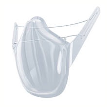 HD Clear Anti-fog Face Mask Durable Mask Face Shield Plastic Reusable Clear Face Mask Reusable Cover Mouth Nose Kitchen Tools 2024 - buy cheap