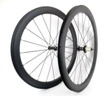 Rodas de bicicleta de estrada 700c carbono completo 50mm profundidade 25mm largura da bicicleta clincher/carbono tubular rodado, com acabamento fosco sarja 3k 2024 - compre barato