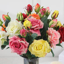 2 головки, настоящая Роза, искусственные цветы для свадьбы, вечерние, украшение для дома, латексная Роза, искусственный цветок для свадьбы, цветок 2024 - купить недорого