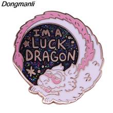 DZ225 Dragon Metal Brooch Enamel Pins Badge Backpack Bag Collar Lapel Jewelry 2024 - buy cheap