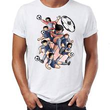 Men's T Shirt Captain Tsubasa Tiger Shot Printed Tee 2024 - buy cheap