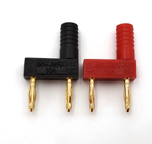 Adaptador Doble de circuito corto de 12mm, 8 Uds., chapado en cobre, doble fila, divisor hembra, dos macho, 2MM, enchufe Banana para prueba 2024 - compra barato