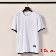 Camiseta de manga corta para hombre, Camisa lisa de algodón a la moda, Color blanco, verano, 2020 2024 - compra barato