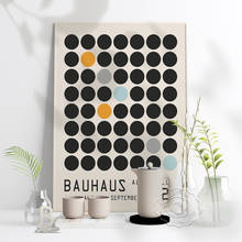 Minimalism Nordic Round Dot Poster, Bauhaus 1923 Weimar Wall Art Print, Bauhaus Geometry Wall Picture Home Kids Room Art Decor 2024 - buy cheap