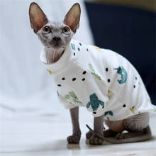 Cute Animal printed Cat Dresses Hair Cat Outfits Spring Summer Kitten clothes for Sphynx Cat Clothes 2024 - buy cheap