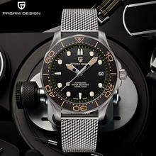 PAGANI DESIGN 007-reloj mecánico de lujo para hombre, pulsera automática con correa de malla, resistente al agua, Japón, NH35 2024 - compra barato