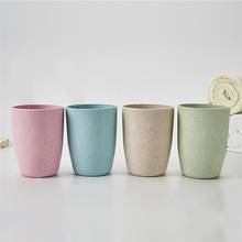 Набор чашек для ванной комнаты модная Пшеничная солома портативный стакан для ванной чашка для воды для детей для путешествий Питьевая утварь товары для дома 2024 - купить недорого