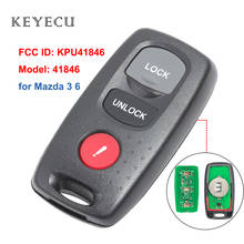 Keyecu Новый дистанционный ключ 3 кнопки для Mazda 3 6 Автомобильный ключ, FCC ID: KPU41846, модель: 41846 2024 - купить недорого